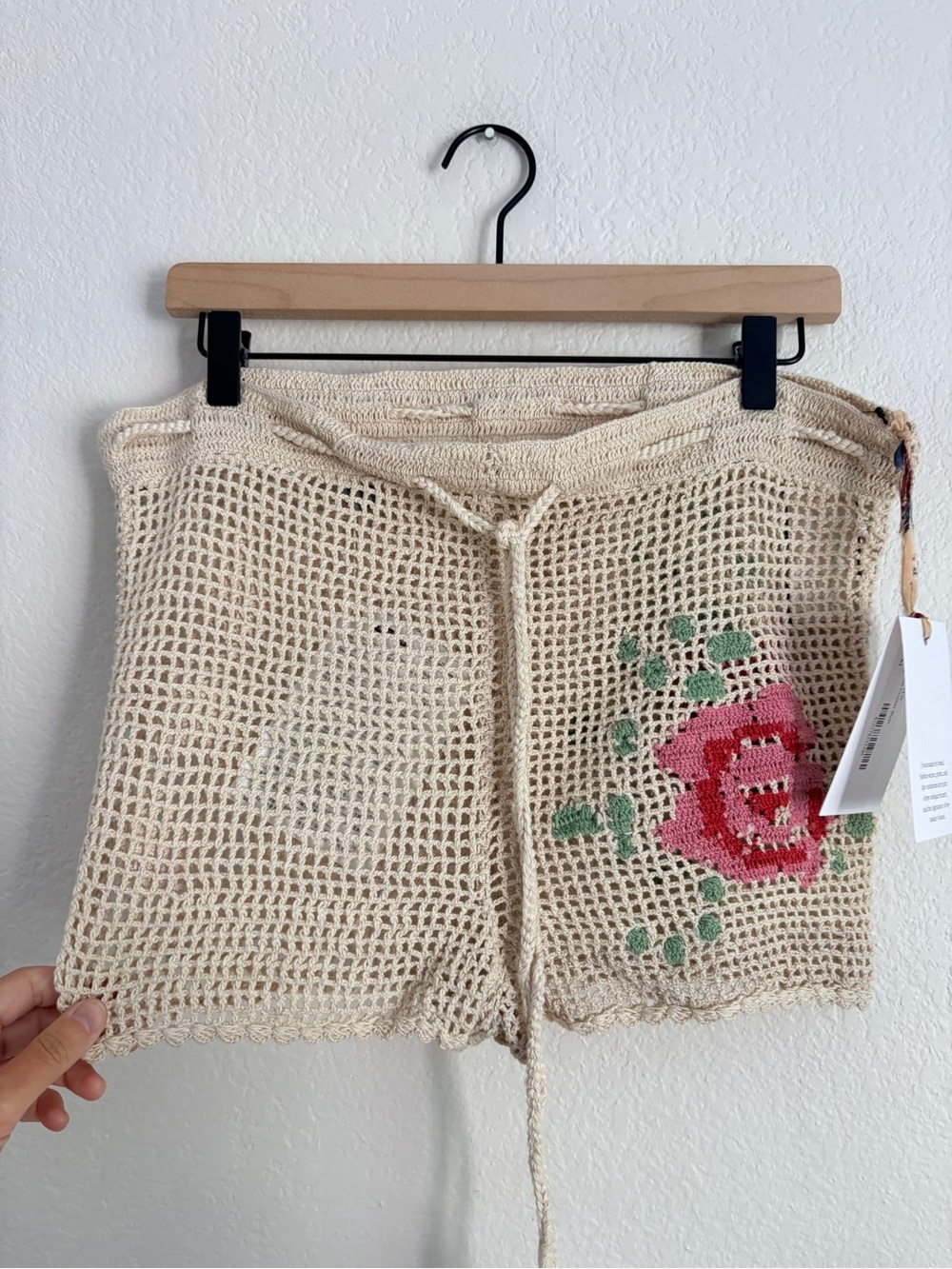NEW Alix of Bohemia Salem Crochet Shorts Bohemian Festival Coastal - Picture 9 of 12